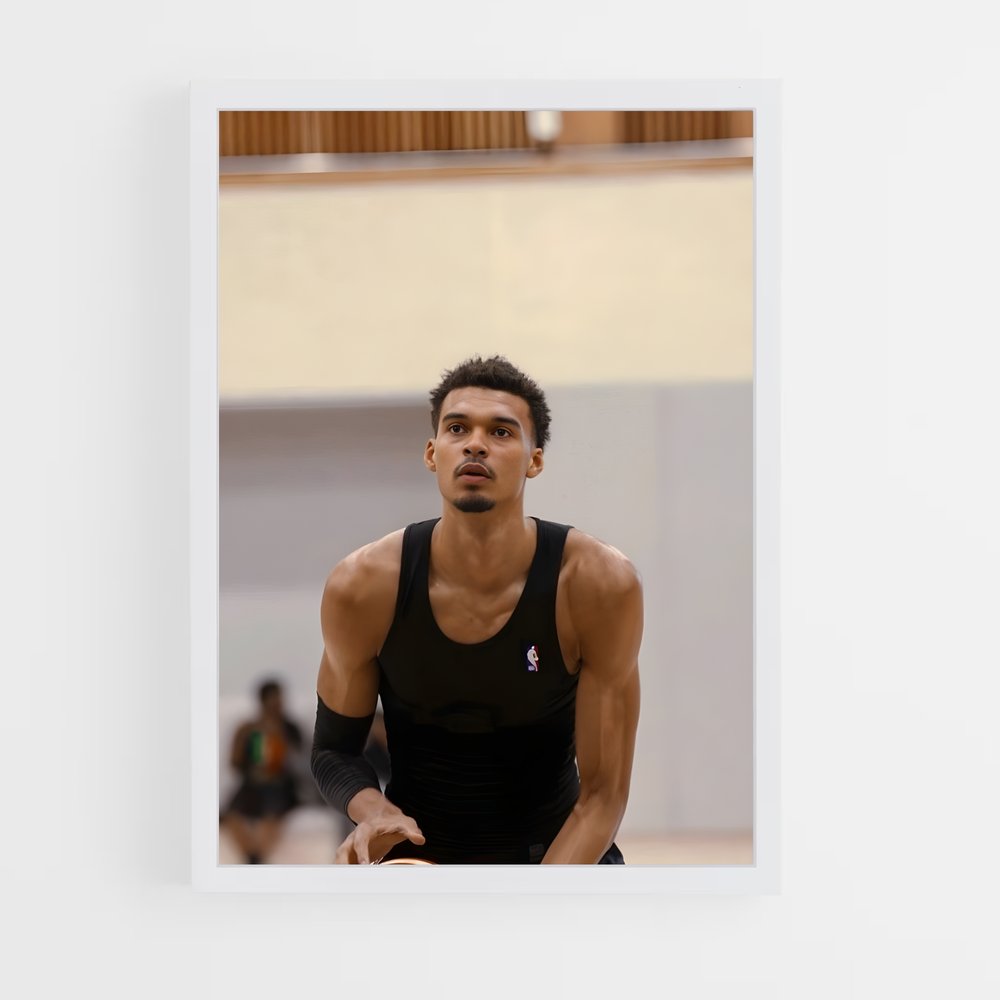 Poster Victor wembanyama montante – affiche Basketball (vue 3)